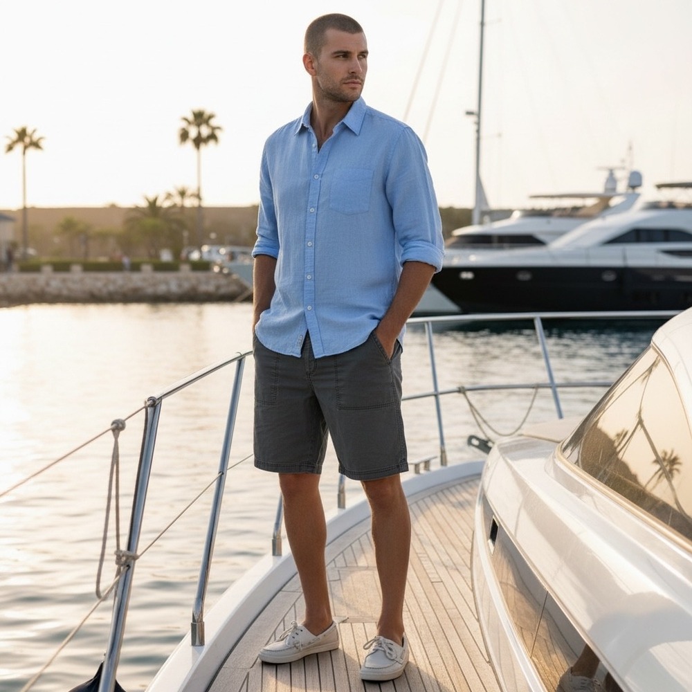 Unionbay Mens Rainier Cargo Shorts Charcoal Gray Stretch Utility Size 38 x 9